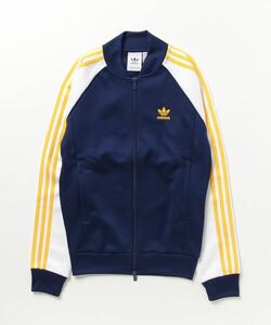 「adidas」 ジャージブルゾン SMALL ブルー メンズ