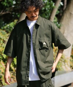 「FREAK'S STORE」 「KELTY」半袖シャツ MEDIUM オリーブ メンズ