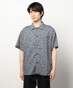 「REMI RELIEF」 半袖シャツ X-LARGE チャコールグレー メンズ