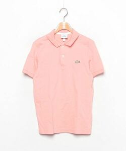 「LACOSTE L!VE」 半袖ポロシャツ SMALL ピンク メンズ