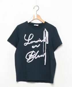 「LANVIN en Bleu」 半袖Tシャツ 38 ネイビー レディース