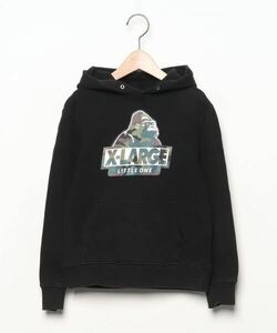 「XLARGE」 「KIDS」プルオーバーパーカー 130 ブラック キッズ