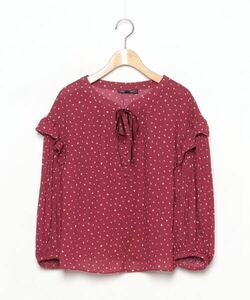 「JILL STUART」 長袖ブラウス MEDIUM レッド レディース