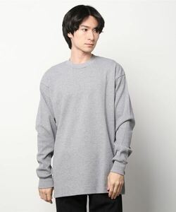 「Steven Alan」 「PRO5」長袖Tシャツ M グレー メンズ