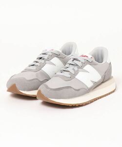 「New Balance」 ローカットスニーカー 24.0cm グレー レディース