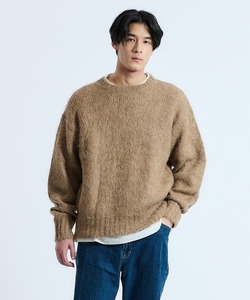 「ESTNATION」 長袖ニット MEDIUM ベージュ メンズ