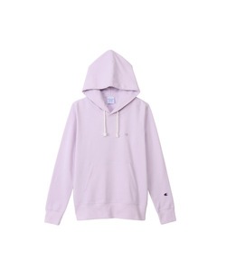 「Champion」 プルオーバーパーカー MEDIUM ライトパープル レディース