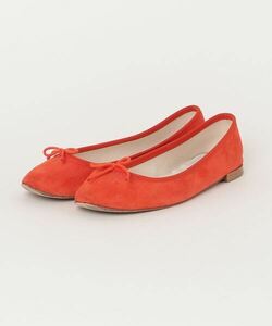 「Repetto」 リボンフラットパンプス - オレンジ レディース