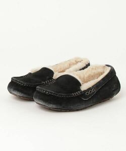 「UGG」 モカシンシューズ 22cm ブラック レディース