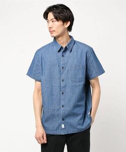 「A.P.C.」 半袖シャツ X-SMALL インディゴブルー メンズ