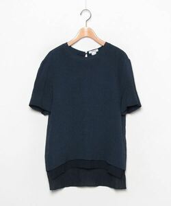 「HELMUT LANG」 半袖ブラウス S ネイビー レディース