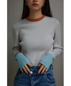 「AZUL BY MOUSSY」 長袖ニット MEDIUM グレー レディース