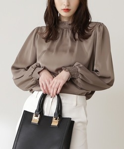 「N.（N. Natural Beauty Basic）」 長袖ブラウス MEDIUM ベージュ レディース