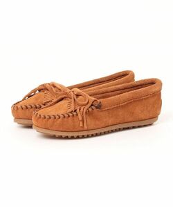 「Minnetonka」 モカシンシューズ 4 ブラウン レディース