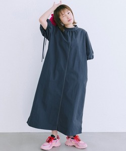 「haco!」 半袖ワンピース LARGE ネイビー レディース