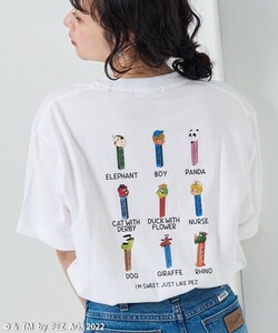 「FREAK'S STORE」 半袖Tシャツ フリ- ホワイト レディース