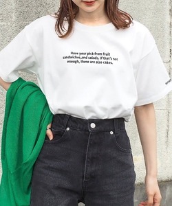 「tiptop」 半袖Tシャツ FREE ホワイト レディース