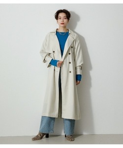 「AZUL BY MOUSSY」 トレンチコート SMALL アイボリー レディース