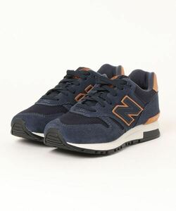 「New Balance」 ローカットスニーカー 25.0cm ネイビー レディース