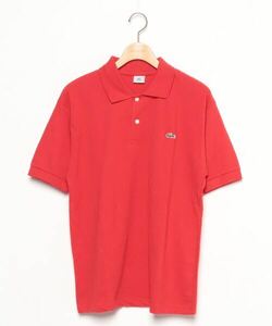 「LACOSTE」 半袖ポロシャツ X-LARGE レッド メンズ