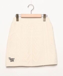 「BEAMS GOLF」 ニットスカート SMALL ベージュ レディース