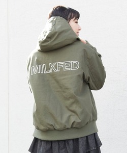 「MILKFED.」 ジップアップブルゾン MEDIUM オリーブ レディース