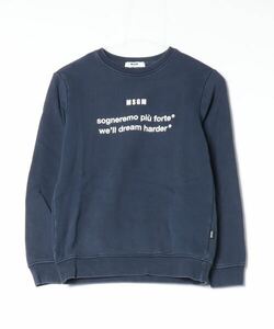 「MSGM」 「KIDS」スウェットカットソー 12Y ネイビー キッズ