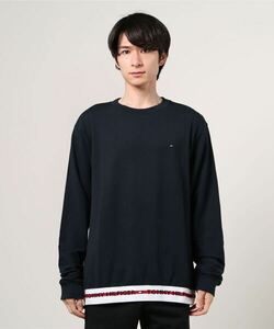 「TOMMY HILFIGER」 長袖Tシャツ MEDIUM ネイビー メンズ