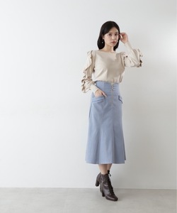 「JILL by JILL STUART」 フレアスカート MEDIUM ブルー レディース