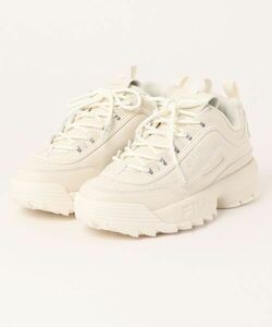 「FILA」 ローカットスニーカー 22.5cm アイボリー レディース