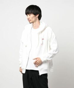 「roial」 ジップアップパーカー MEDIUM ホワイト メンズ