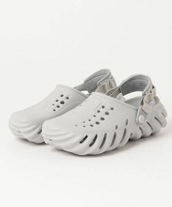 「crocs」 フラットサンダル 23cm ライトグレー レディース