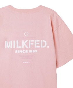 「MILKFED.」 半袖Tシャツ MEDIUM ライトピンク レディース