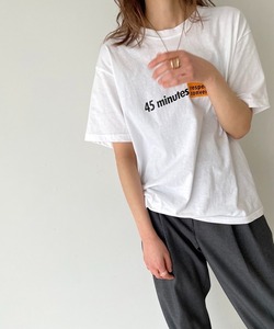 「CANAL JEAN」 半袖Tシャツ ONE SIZE ホワイト レディース