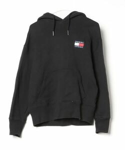 「TOMMY JEANS」 プルオーバーパーカー X-SMALL ブラック メンズ