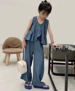 「io sono mao moderato」 「KIDS」セットアップ 12Y ブルー キッズ_画像1