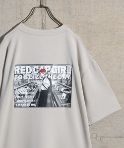 「Red Cap Girl」 半袖Tシャツ MEDIUM ベージュ系その他 メンズ