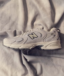 「New Balance」 ローカットスニーカー 25.5cm ライトグレー メンズ