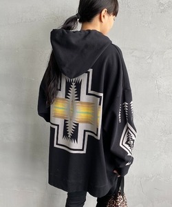 「PENDLETON」 プルオーバーパーカー L ブラック レディース_画像1