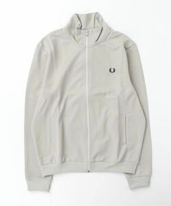 「FRED PERRY」 ジップアップブルゾン X-LARGE ライトグレー メンズ