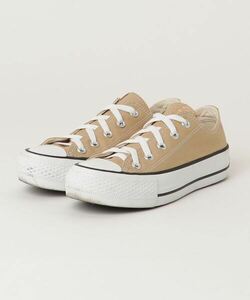 「CONVERSE」 ローカットスニーカー 22.5cm ベージュ レディース