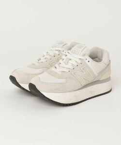 「New Balance」 ローカットスニーカー 24.0cm ホワイト レディース