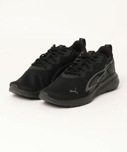 「PUMA」 ローカットスニーカー 24.5cm ブラック×ブラック レディース