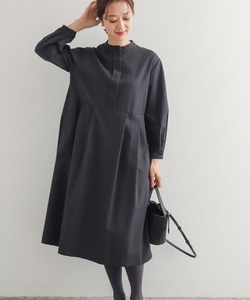 「URBAN RESEARCH DOORS」 長袖ワンピース MEDIUM ネイビー レディース