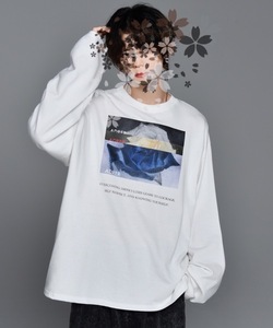 「ADRER」 長袖Tシャツ MEDIUM ホワイト メンズ