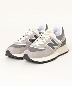 「New Balance」 ローカットスニーカー 27.5cm グレー メンズ