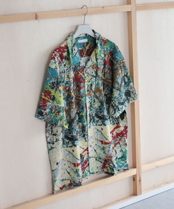 「SENSE OF PLACE by URBAN RESEARCH」 半袖シャツ LARGE イエロー メンズ
