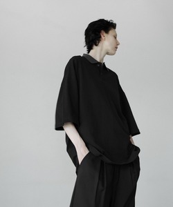 「remer」 半袖ポロシャツ MEDIUM ブラック メンズ