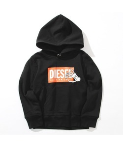 「DIESEL KIDS」 「KIDS」プルオーバーパーカー 10Y ブラック キッズ