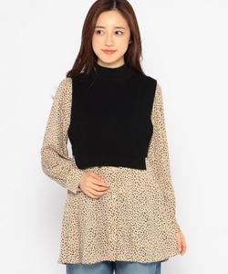 「MISCH MASCH」 長袖ワンピース MEDIUM モカ レディース